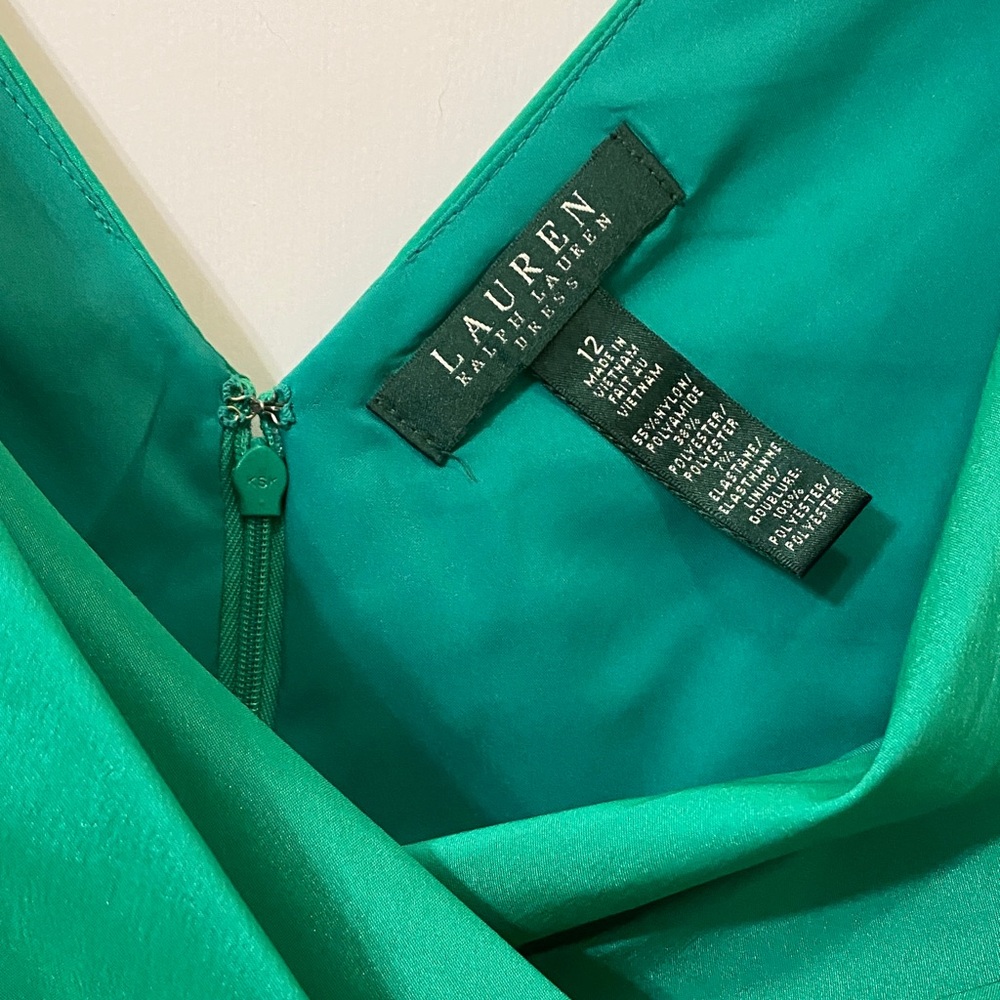 Lauren Ralph Lauren Emerald Green Midi Dress - Picture 5 of 12